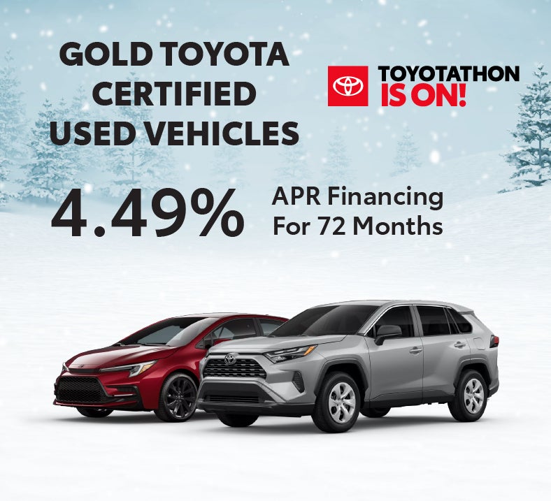 Gold Toyota Certified Used Vehicles