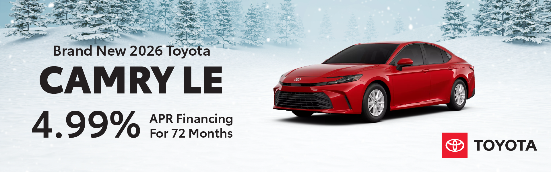 Brand New 2026 Toyota Camry LE