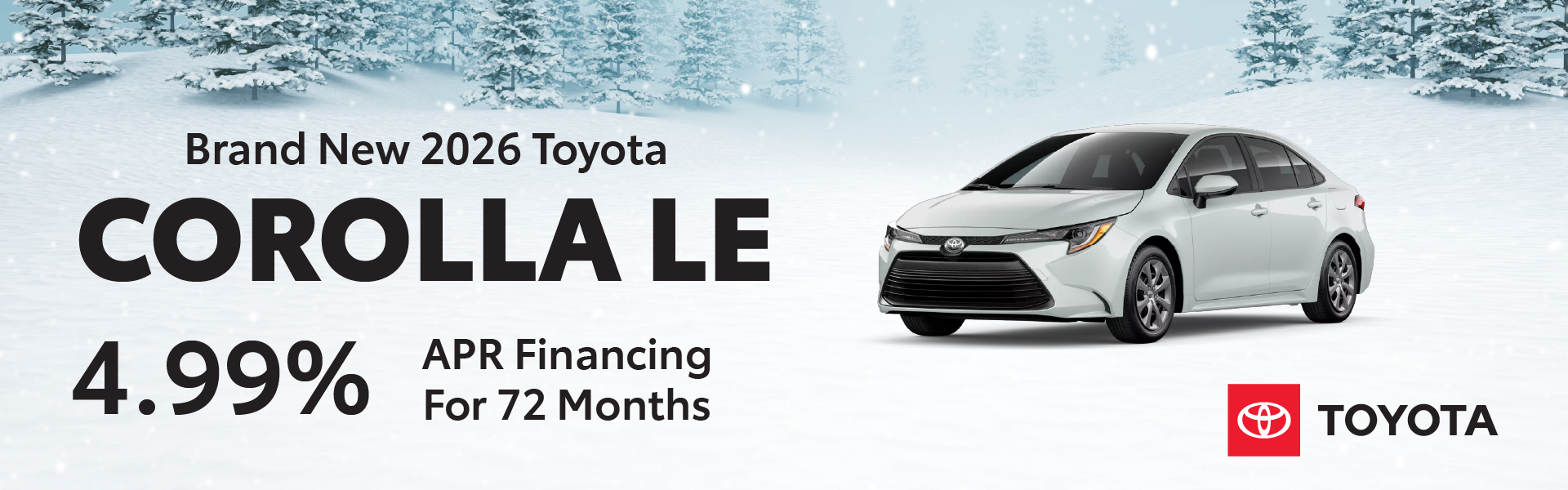 Brand New 2026 Toyota Corolla LE