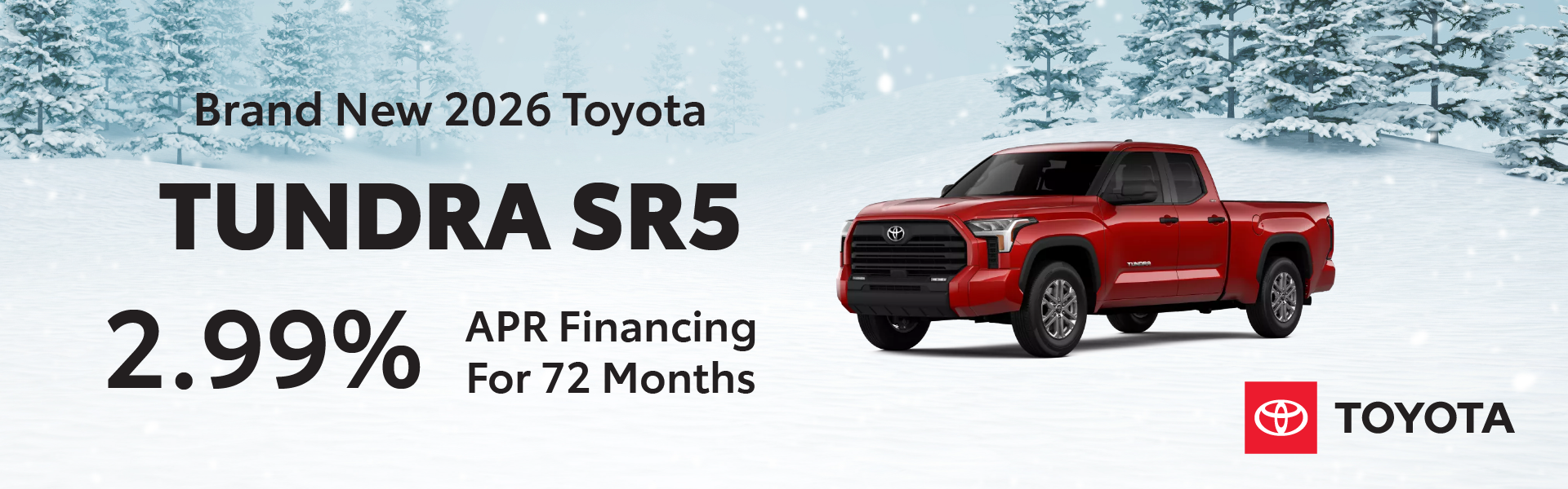 Brand New 2026 Toyota Tundra SR5