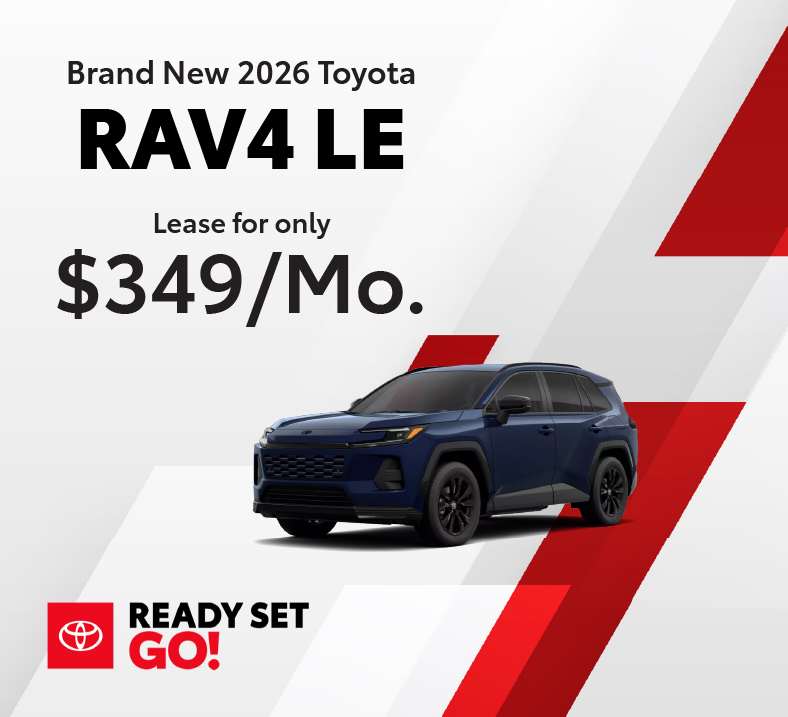 lease 2026 Rav4 LE for 349/month