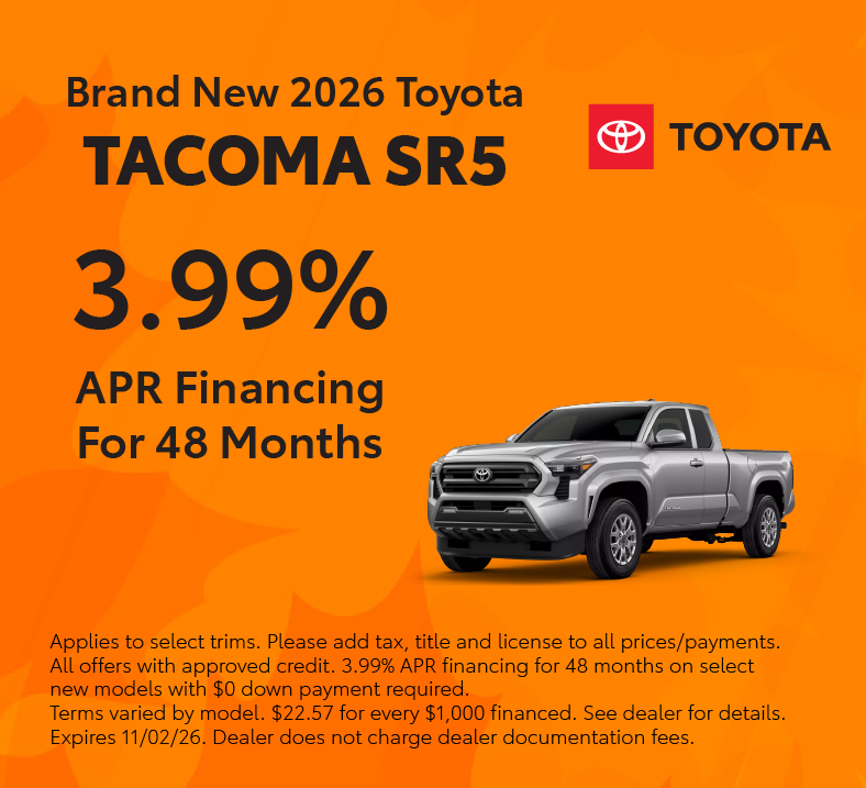 Brand New 2026 Toyota Tacoma SR5