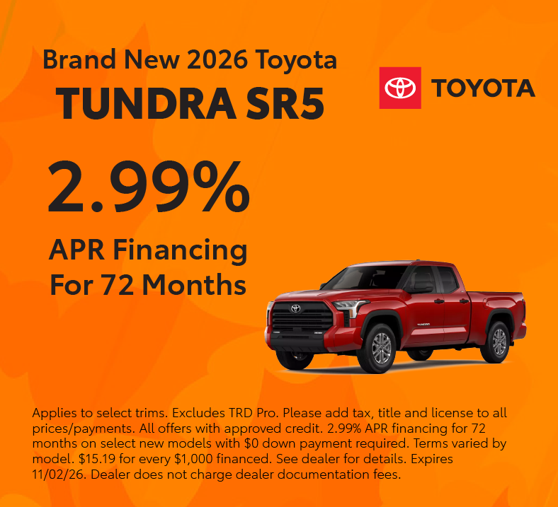 Brand New 2026 Toyota Tundra SR5