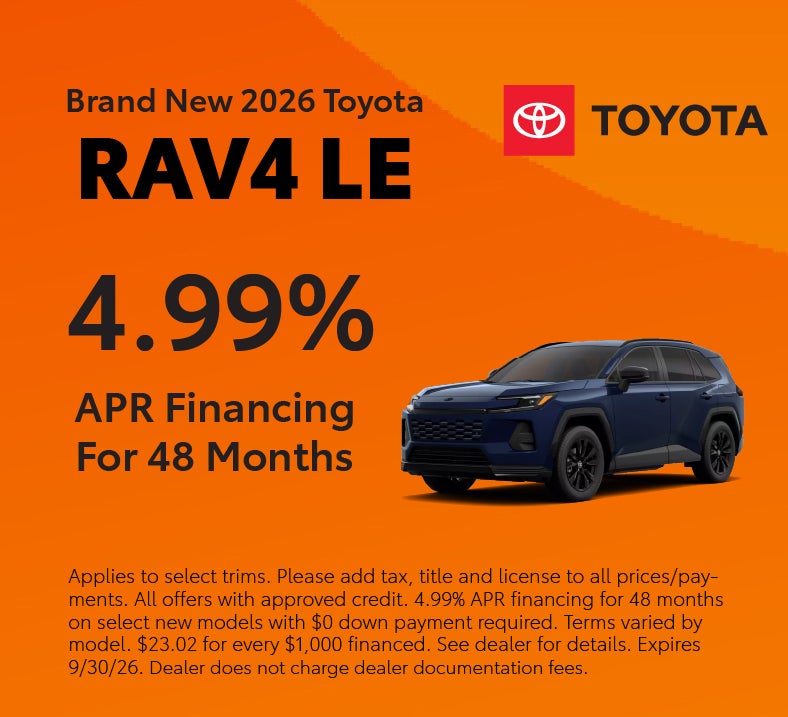 Brand New 2026 Toyota RAV4 LE