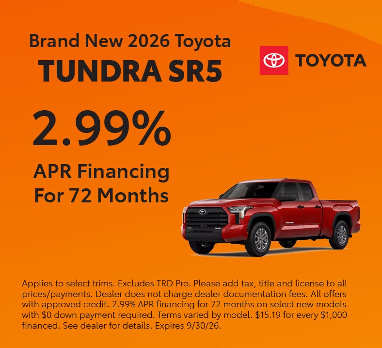 Brand New 2026 Toyota Tundra SR5