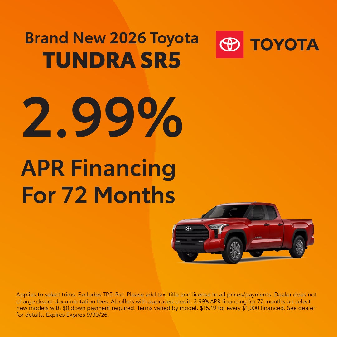 Brand New 2026 Toyota Tundra SR5